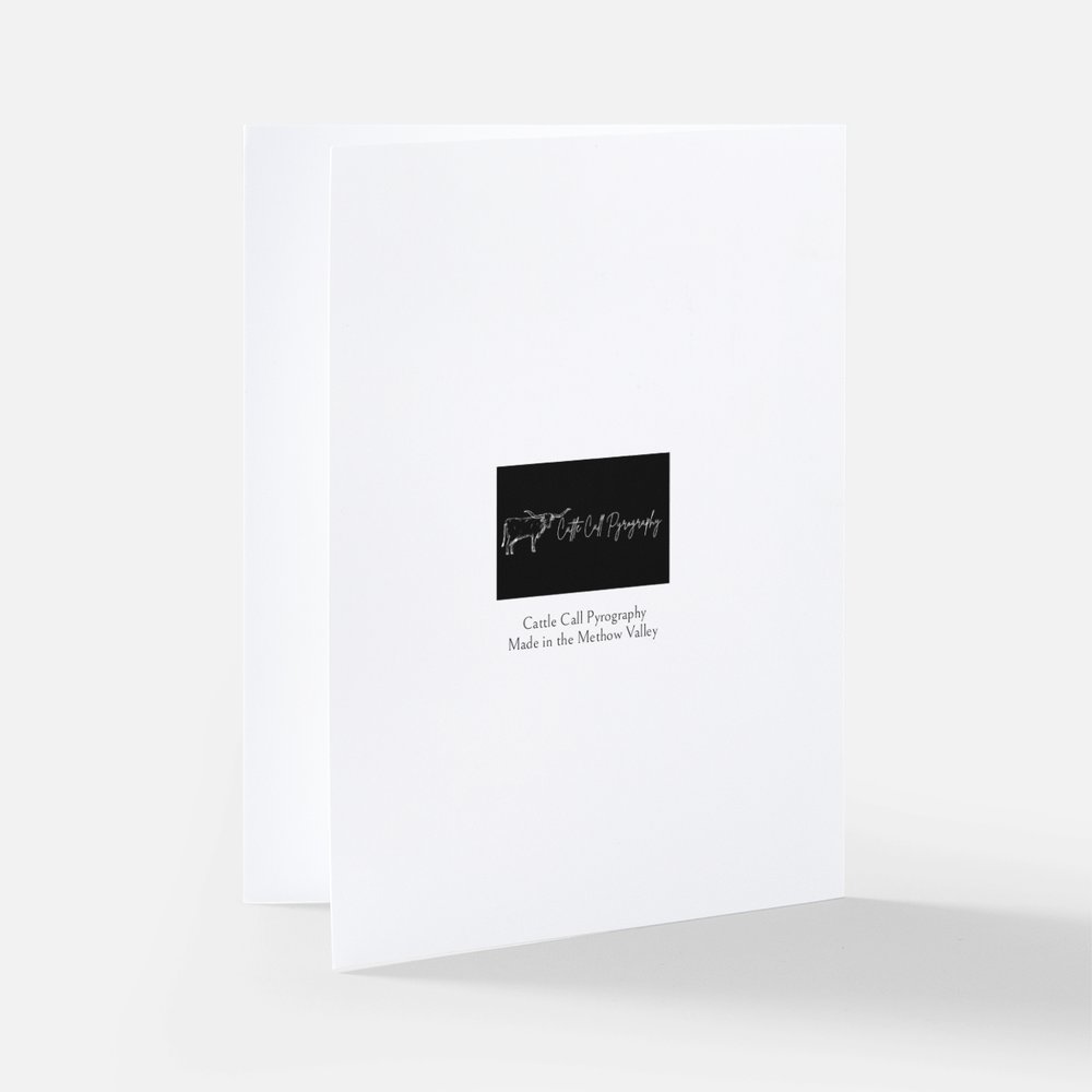 " Happy Buckin' Birthday" Card Black and White Design