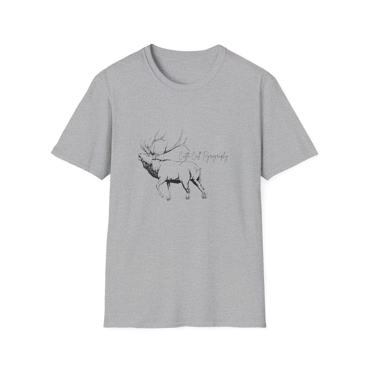 Elk Design Unisex Softstyle T-Shirt