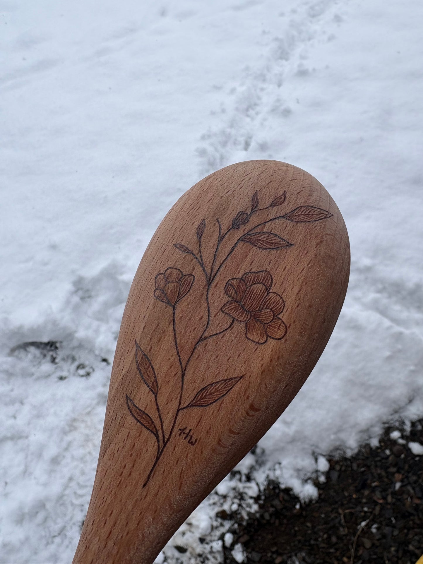 Hand Burned Wood Spoons