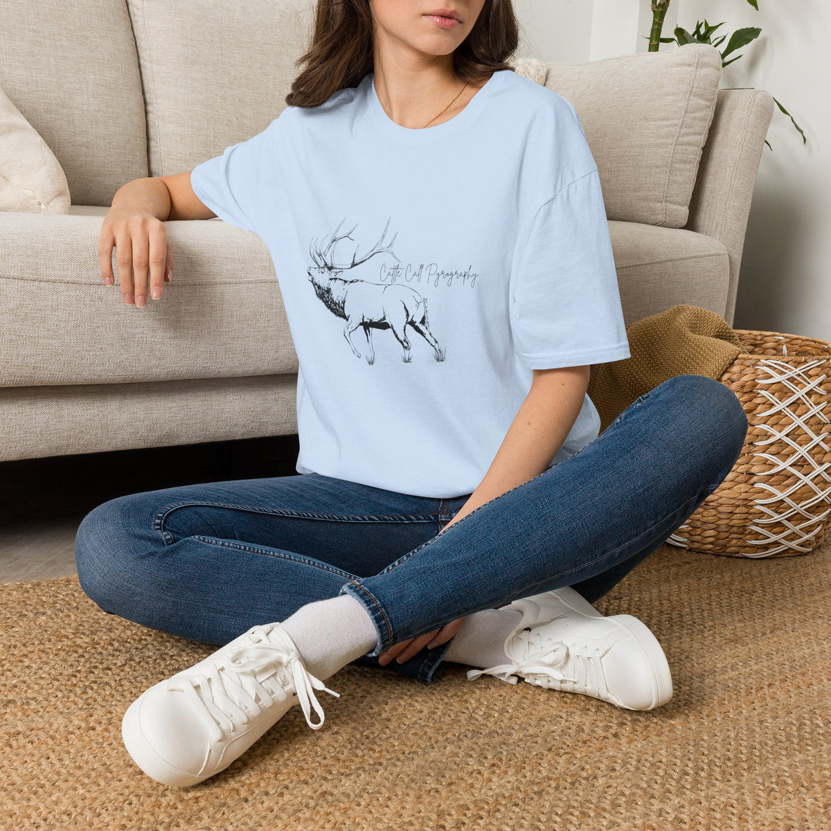 Elk Design Unisex Softstyle T-Shirt