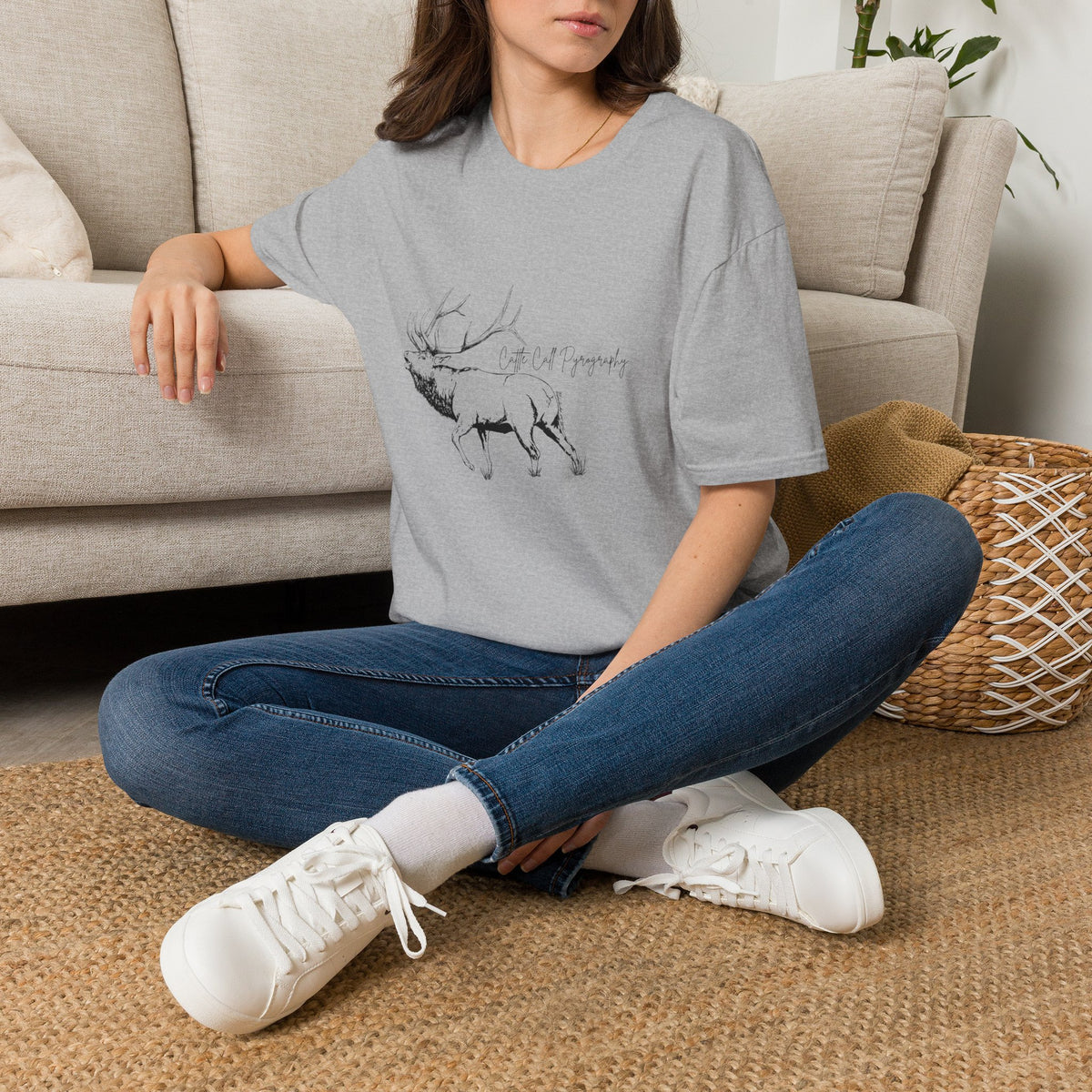 Elk Design Unisex Softstyle T-Shirt