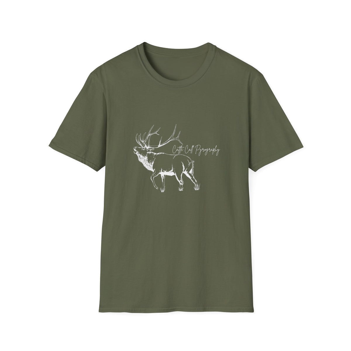 Elk Design Unisex Softstyle T-Shirt
