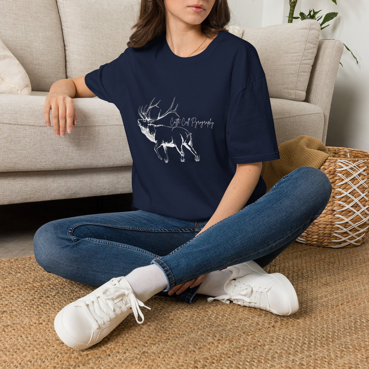 Elk Design Unisex Softstyle T-Shirt
