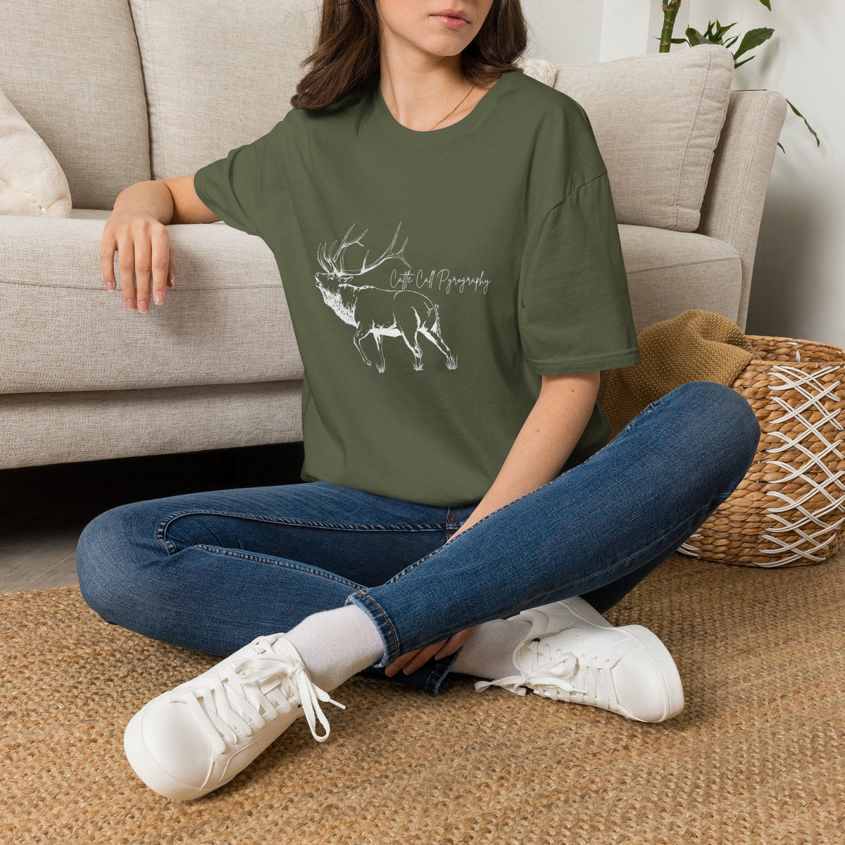 Elk Design Unisex Softstyle T-Shirt