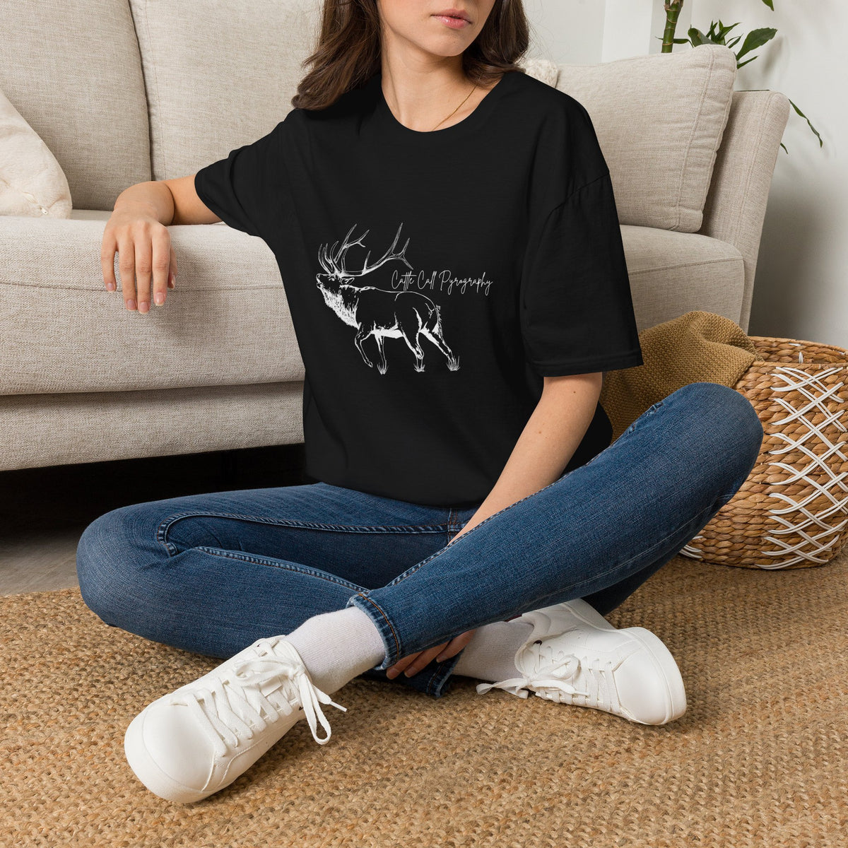 Elk Design Unisex Softstyle T-Shirt