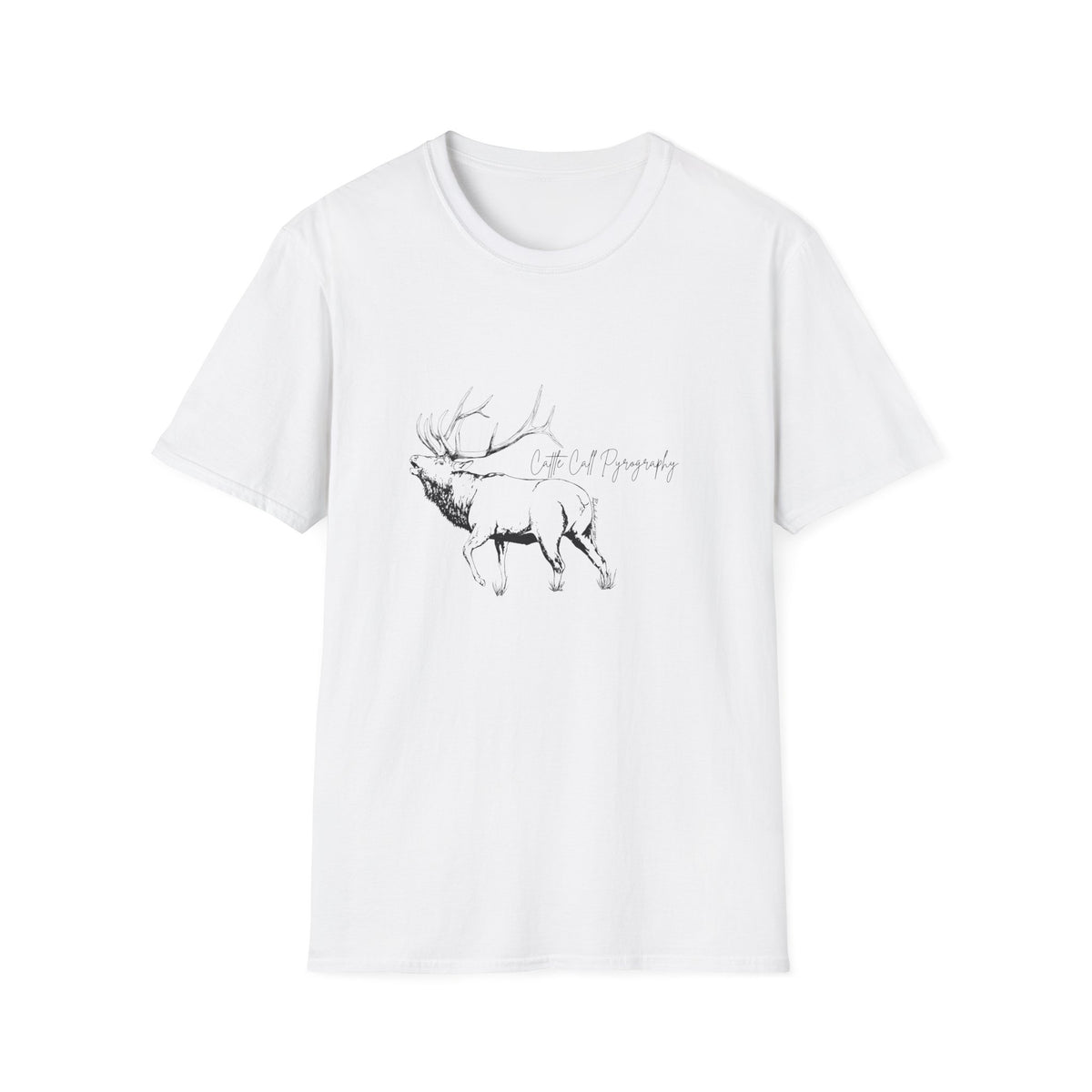 Elk Design Unisex Softstyle T-Shirt