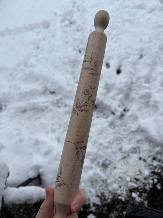 Small Floral Rolling Pin