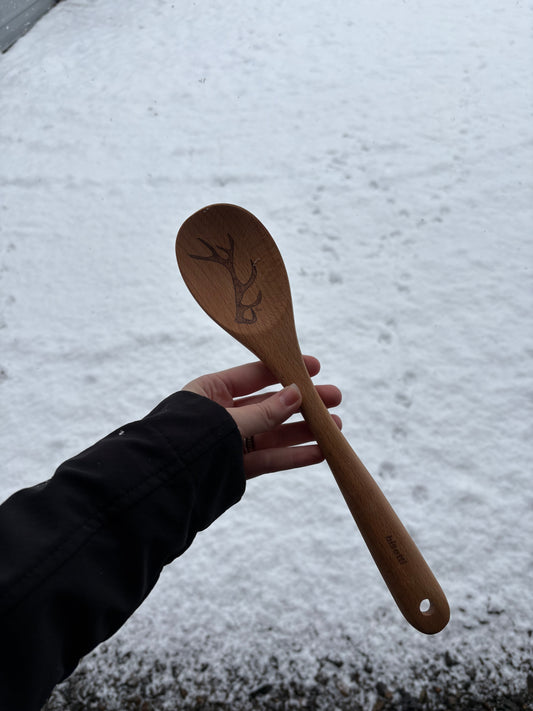 Elk Antler Wood Spoon