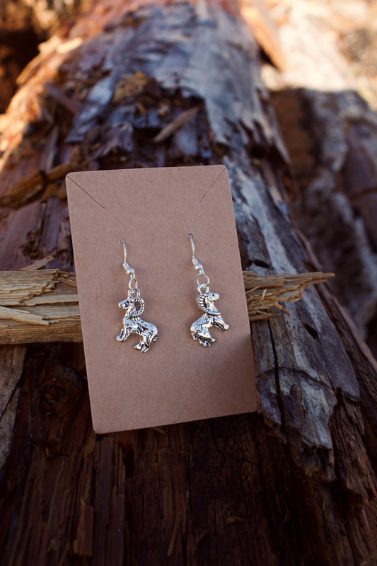 Dainty Bighorn Sheep Earrings
