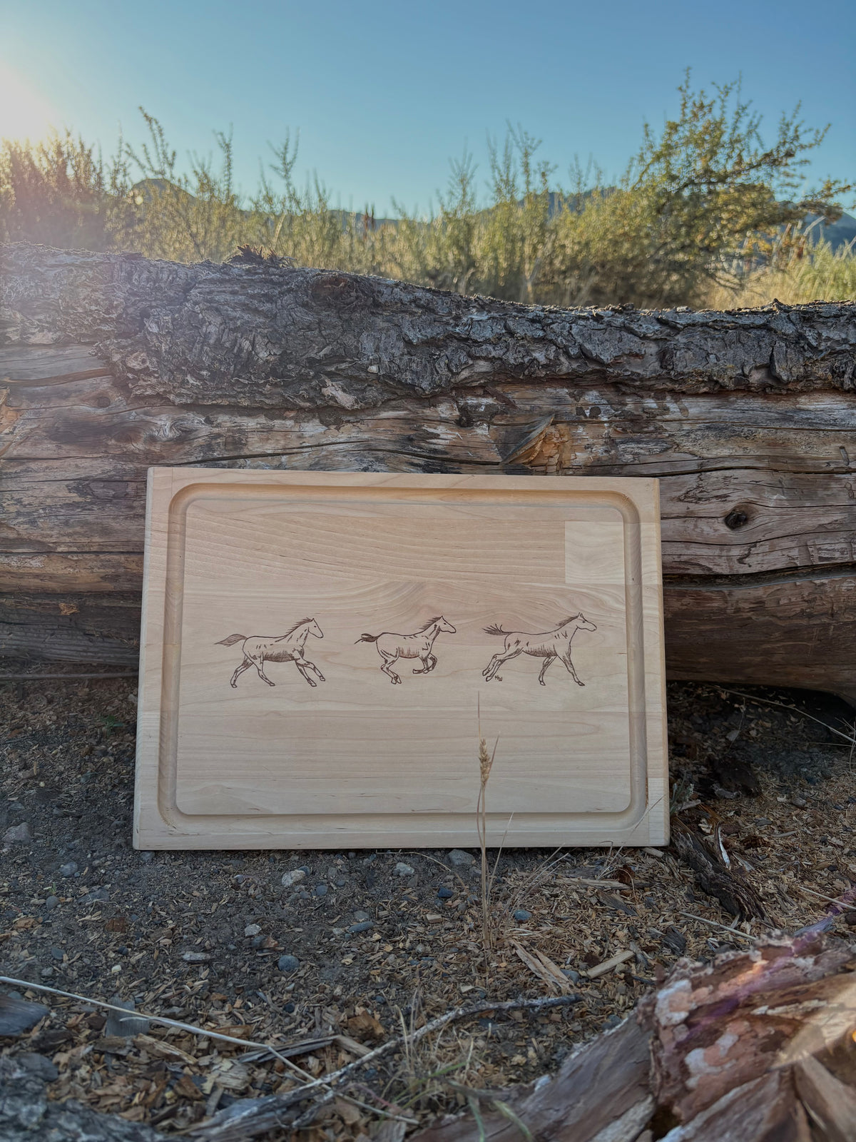 Wild Horses Cutting Board