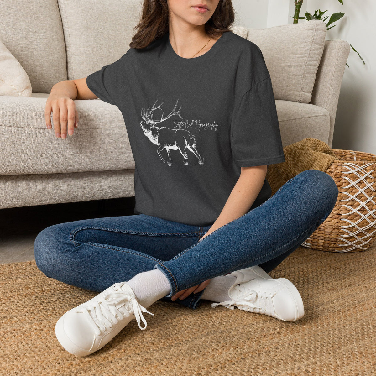 Elk Design Unisex Softstyle T-Shirt