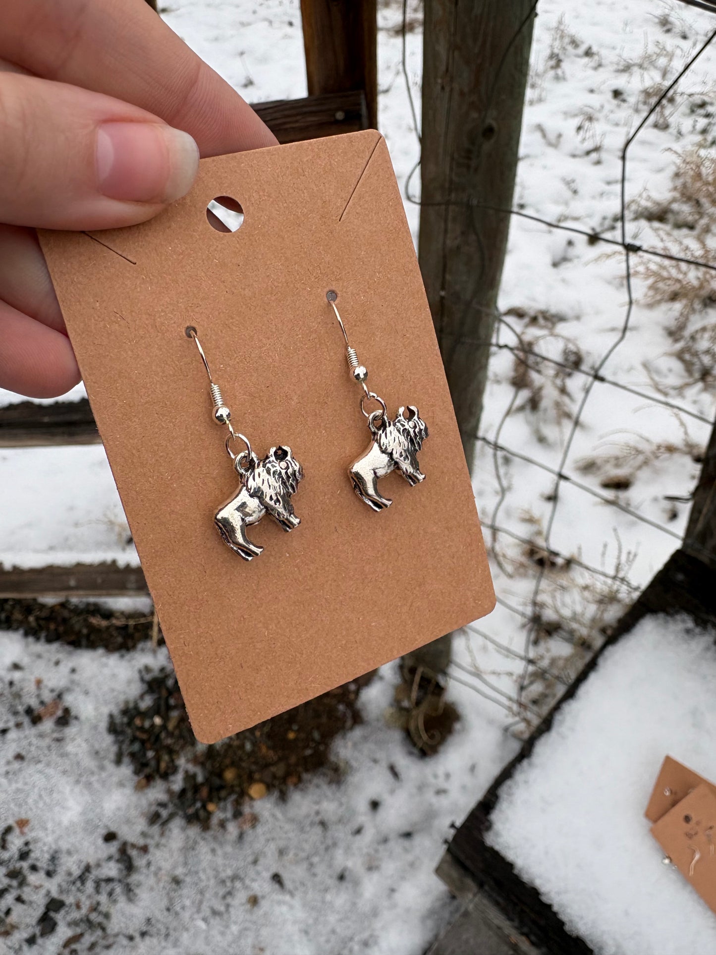 Bison Earrings