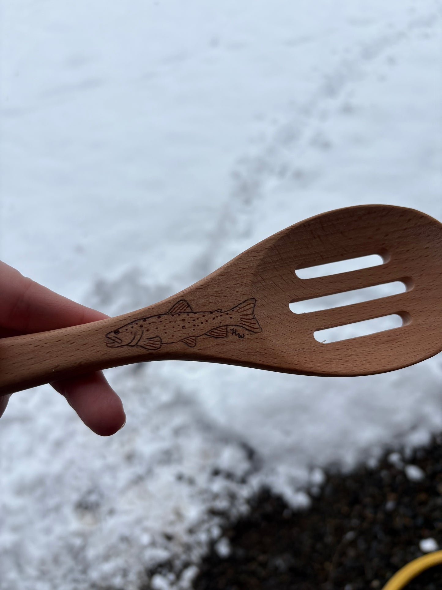 Hand Burned Wood Spoons