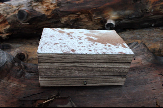 Cowhide Jewelry Box
