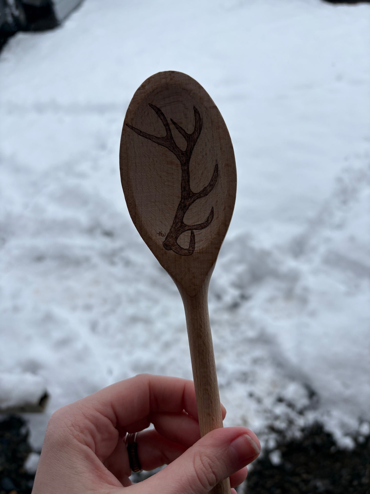 Hand Burned Wood Spoons