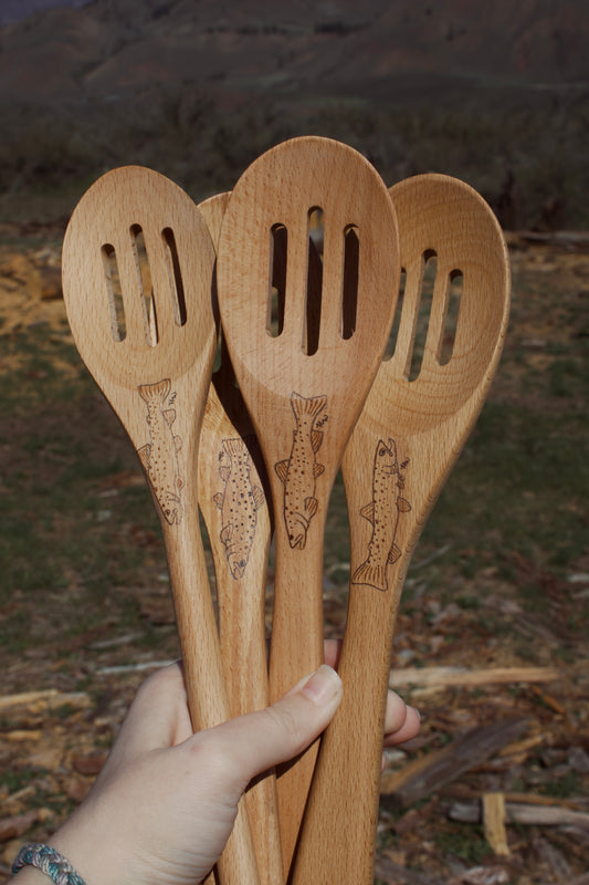 Hand Burned Wood Spoons