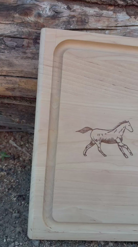 Wild Horses Cutting Board