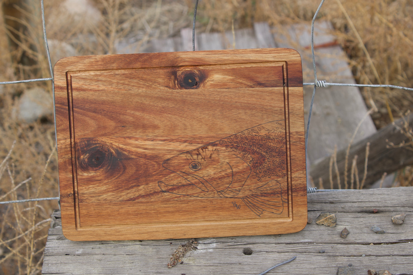 Brook Trout Face Cutting/ Charcuterie Board